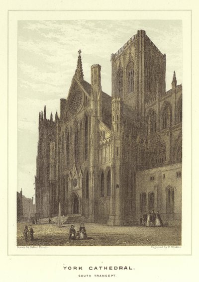 York Cathedral, South Transept by Hablot Knight Browne